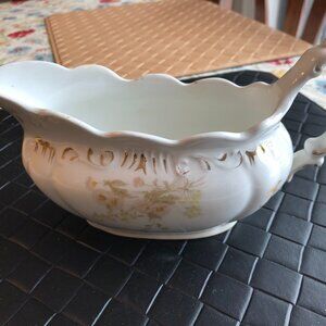 Vintage Gravy Boat Henry Alcock and Co Semi Porcelain